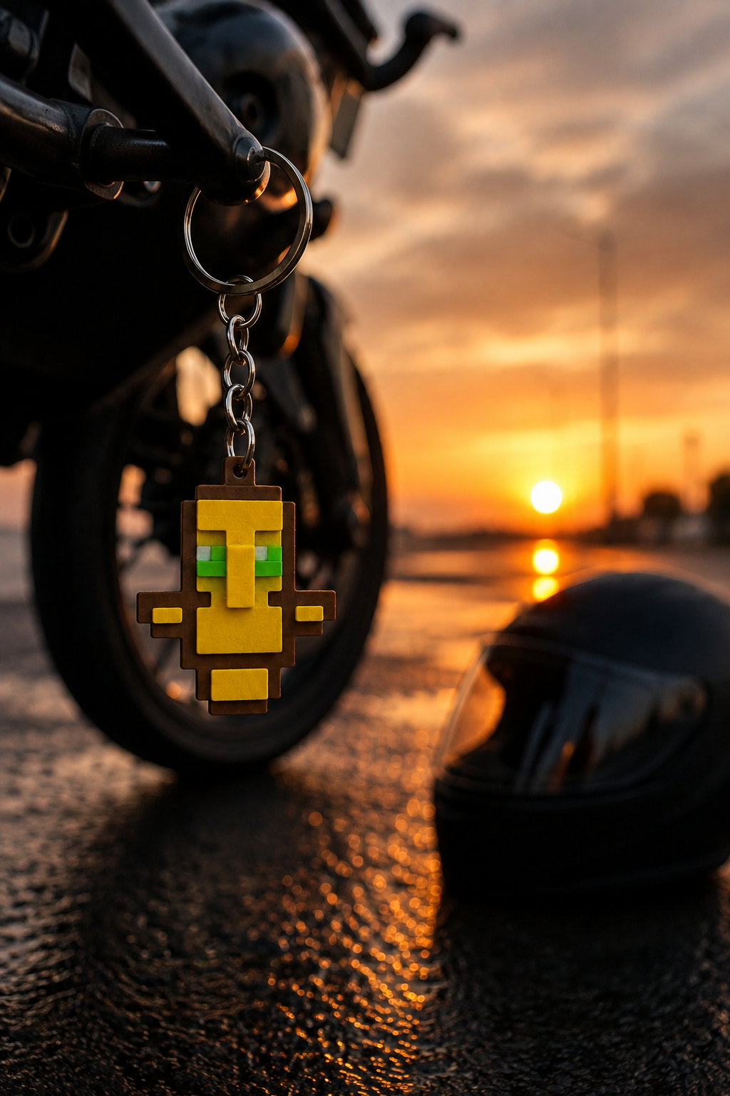 Guardian Totem | Ölümsüzlük Totemi | Motorcuya Özel Koruyucu Anahtarlık | Anlamlı Hediye Kartı ile