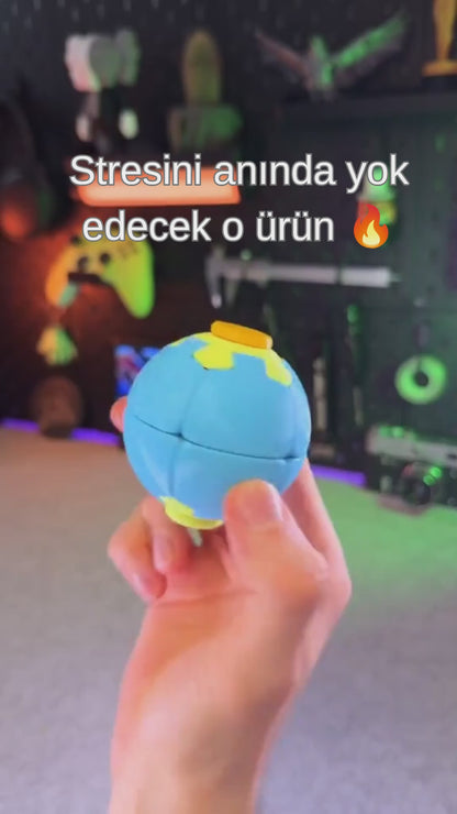 PressSpin X | 3D Fidget Spinner | Stres Giderici Avuç İçi Oyuncak Spin Fidget Ball